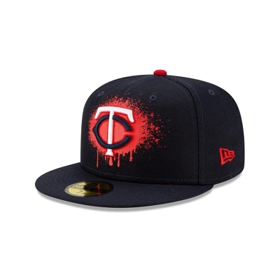 Sapca New Era Minnesota Twins MLB Drip Front 59FIFTY Fitted - Albastri